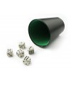 Dices with cup