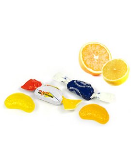 Orange & lemon hard candies